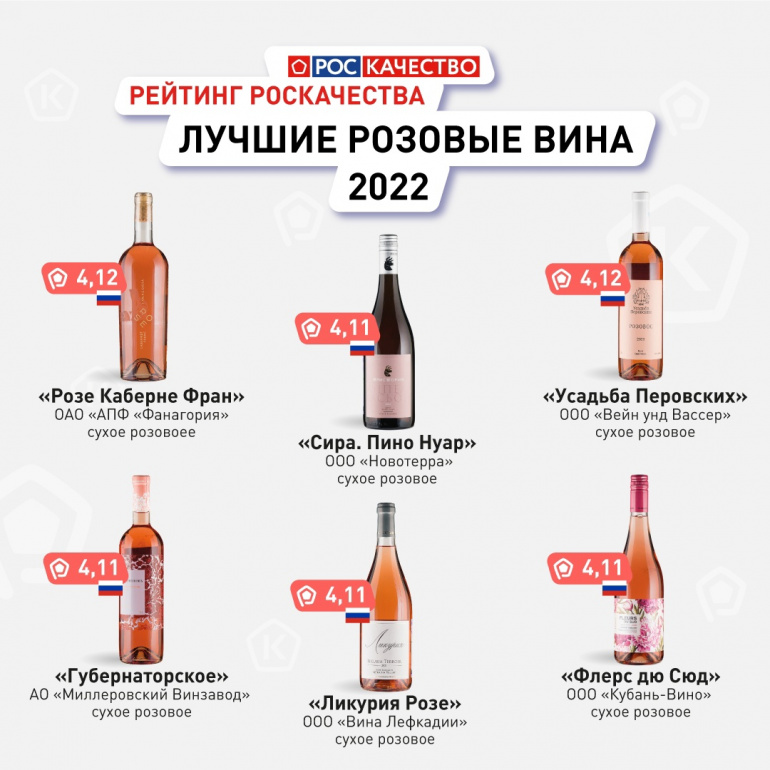 Розовое вино россии